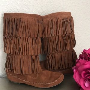 Lauren Conrad Fringe Boots